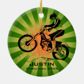 Dirt Bike Rider Ornament (Achterkant)