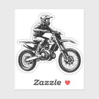 Dirt Bike Rider  Sticker