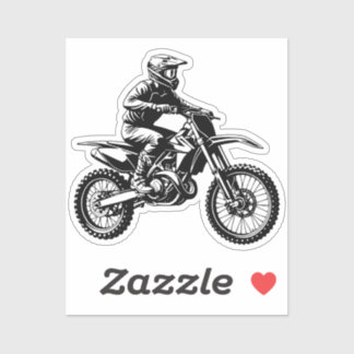 Dirt Bike Rider  Sticker
