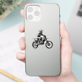 Dirt Bike Rider Sticker (Telefoon)