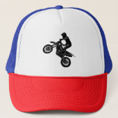 Dirt Bike Rider Trucker Pet (Voorkant)