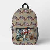 Dirt Bike Riders Motorcross Racing Bedrukte Rugzak (Voorkant)