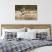 Dirt Bike Riding Canvas Afdruk (Insitu (Slaapkamer))