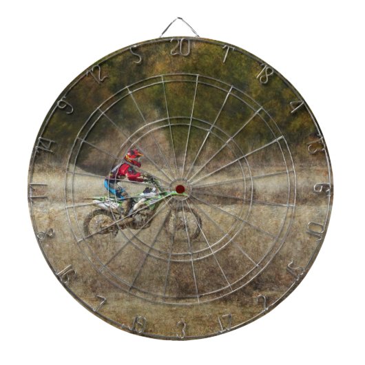Dirt Bike Riding Dartbord (Voorkant)