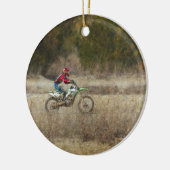 Dirt Bike Riding Keramisch Ornament (Links)