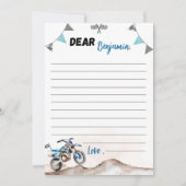 Dirt Bike Time Capsule Note Message Card Bedankkaart (Voorkant)