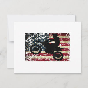Dirt Bike USA Flag T-Shirt Motocross American Flag