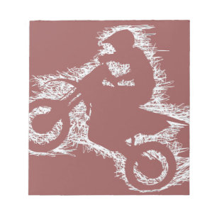 DIRT BIKE ( witte krabbel ) Notitieblok