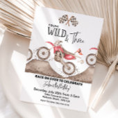 Dirt Bike Young Wild en drie verjaardagsuitnodigin Kaart