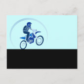 Dirt Biker Vector Biking Briefkaart (Voorkant)