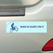 Dirt Biker Vector Biking Bumpersticker (Op auto)