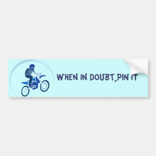 Dirt Biker Vector Biking Bumpersticker