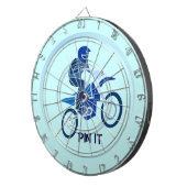 Dirt Biker Vector Biking Dartbord (Voorkant Rechts)
