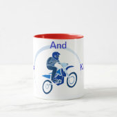 Dirt Biker Vector Biking Mok (Midden)