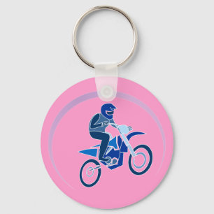 Dirt Biker Vector Biking Sleutelhanger