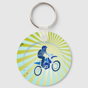 Dirt Biker Vector Biking Sleutelhanger