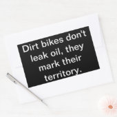 Dirt Bikes lekt geen olie' ATV/Vehicle Sticker (Envelop)