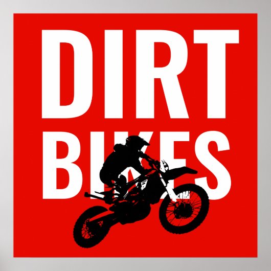 Dirt Bikes Motocross Pop Poster (Voorkant)