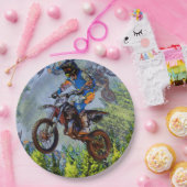 Dirt-Biking Fools - Motocross-racisme Papieren Bordje (Feest)