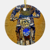 Dirt-Biking Moto-X Champ Designer #Gift Keramisch Ornament (Voorkant)