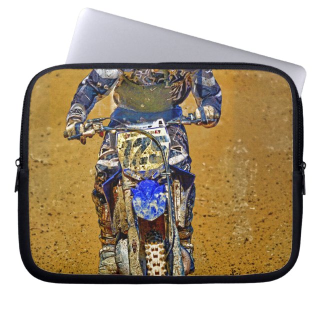 Dirt-Biking Moto-X Champ Designer #Gift Laptop Sleeve (Voorkant)