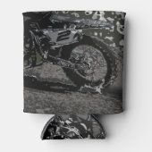 Dirt Biking (zwart-wit) Blikjeskoeler (Voorkant)