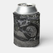 Dirt Biking (zwart-wit) Blikjeskoeler (Blikje Achterkant)