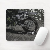 Dirt Biking (zwart-wit) Muismat (Met muis)