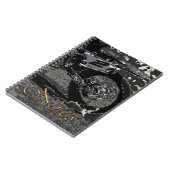 Dirt Biking (zwart-wit) Notitieboek (Linkerzijde)