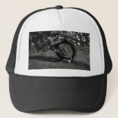 Dirt Biking (zwart-wit) Trucker Pet (Voorkant)