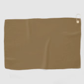 Dirt Brown (vaste kleur) Golfhanddoek (Horizontaal)