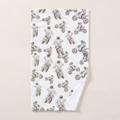 Dirt Cross Bathroom Towel Set Bad Handdoek (Handdoek)