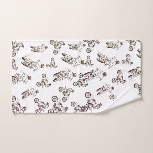 Dirt Cross Bathroom Towel Set Bad Handdoek (Handdoek)