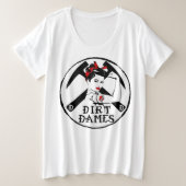 Dirt Dames, Classic Plus Size T-Shirt (Design voorkant)
