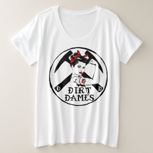 Dirt Dames, Classic Plus Size T-Shirt (Design voorkant)