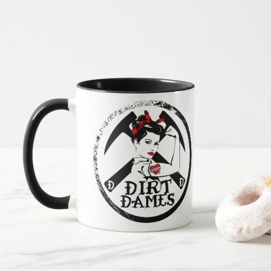 Dirt Dames: Rockhound, Geoloog, Fossiele Mok (Met donut)