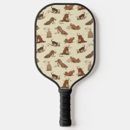 Dirt Digging Dogs - patroon vaderdag cadeau. Pickleball Paddle