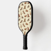 Dirt Digging Dogs - patroon vaderdag cadeau. Pickleball Paddle (Links)