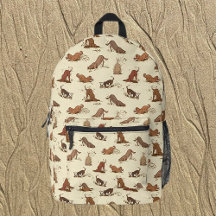 Dirt Digging Dogs - strandvakantie patroon.