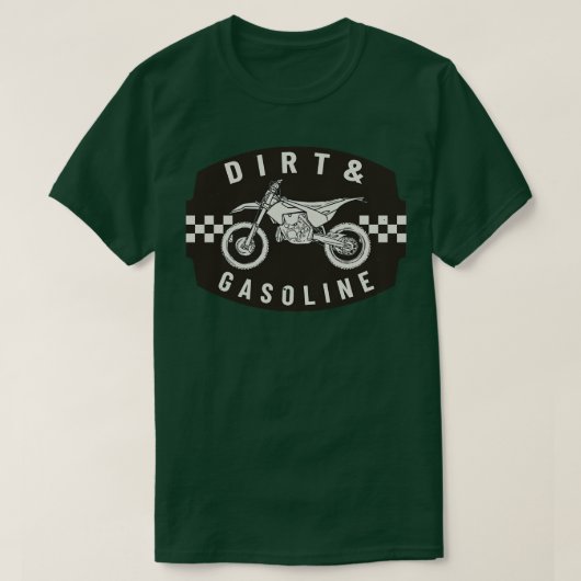 Dirt Gasoline Cross Bike T-shirt (Design voorkant)