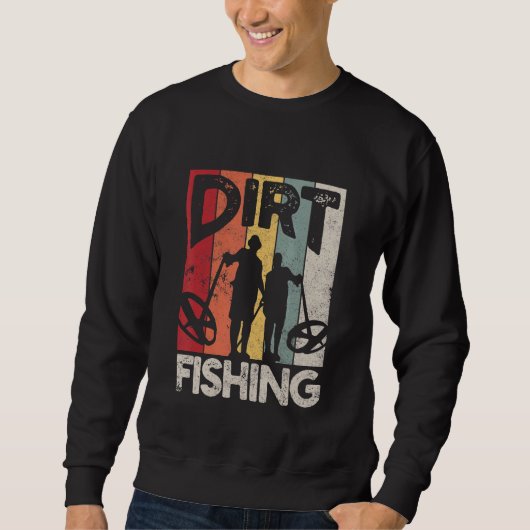 Dirt Gevist Beach Treasure Detection Metal Dete Trui (Voorkant)