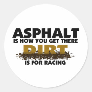 Dirt is voor racisme ronde sticker