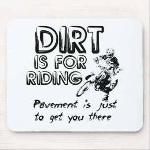 Dirt is voor Riding - Dirt Bike Motocross Mousepad Muismat