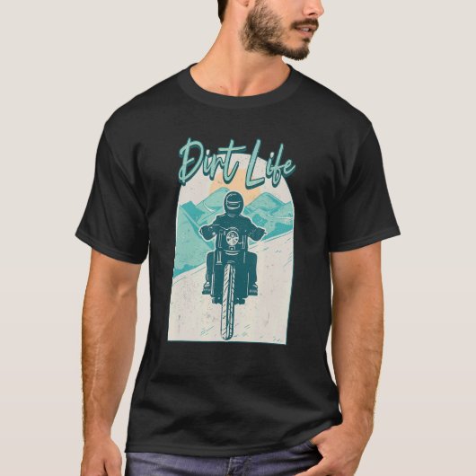 Dirt Life Dirt Track Racing Bike Motocross T-shirt (Voorkant)