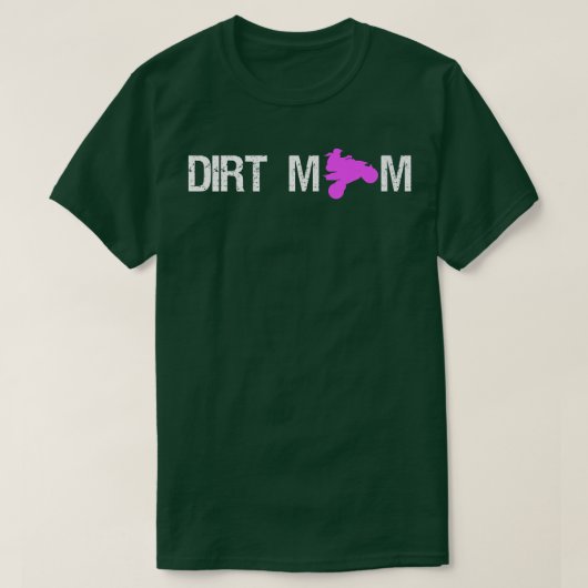 Dirt Mam Quad Bike Rider Moeder Moederdag T-shirt (Design voorkant)