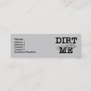 Dirt Me Motocross Dirt Bike-kaart Mini Visitekaartje