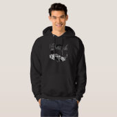 Dirt Modified Race Car Racing Design Hoodie (Voorkant volledig)