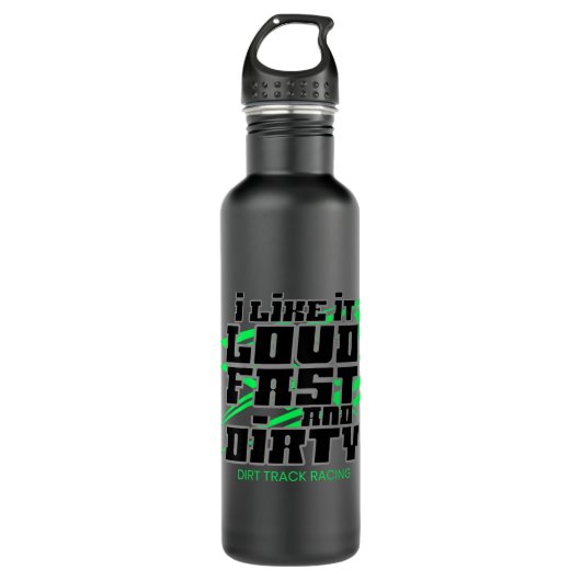 Dirt Modified Racing Apparel Sprint Car Dirt Track Waterfles (Voorkant)