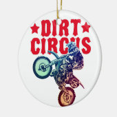 Dirt Motocross Keramisch Ornament (Links)