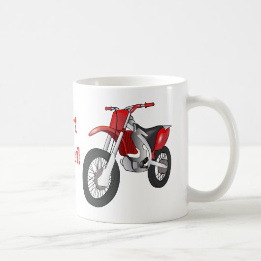 Dirt Motorbike Coffee Mok (Rechts)